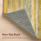 Ultra Soft Area Rug, Non Slip, Stain Resistant, Washable Area Rugs for Living Room, Bedroom, Non Slip Hallway Runner Rug(Yellow)