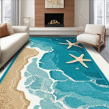 Delicate Shells and Starfish Arrangement(Blue)