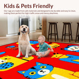 Colorful Geometric Shape Arrangement(Red)