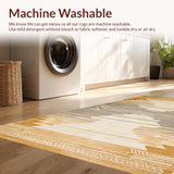 Ultra Soft Area Rug, Non Slip, Stain Resistant, Washable Area Rugs for Living Room, Bedroom, Subtle Earth Tone Safari Aesthetic(Beige)