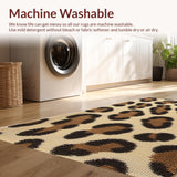 Ultra Soft Area Rug, Non Slip, Stain Resistant, Washable Area Rugs for Living Room, Bedroom, Modern Animal Pattern Bedroom Non-Shedding Carpet(Beige)
