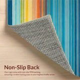 Eclectic Rainbow Geometric Fusion(Blue)