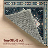 Ultra Soft Area Rug, Non Slip, Stain Resistant, Washable Area Rugs for Living Room, Bedroom, Symbolic Tassel-Embellished Runner(Gray)