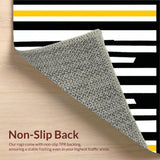 Contemporary Striped Decorative(Black)