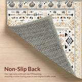 Ultra Soft Area Rug, Non Slip, Stain Resistant, Washable Area Rugs for Living Room, Bedroom, Cozy Cozy Monochrome Elements(Beige)