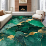 Contemporary Emerald and Gold Fusion(Green)