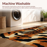 Ultra Soft Area Rug, Non Slip, Stain Resistant, Washable Area Rugs for Living Room, Bedroom, Large Brown Animal Pattern Bedroom Accent Carpet(Brown)