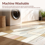 Bermuda Woven Area – Cream Beige Abstract(Beige)