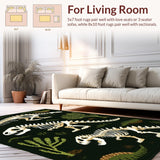 Charming Earthy Dinosaur Illustration(Black)