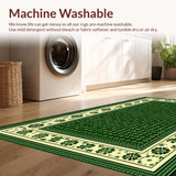 Elegant Green Floral Design(Green)