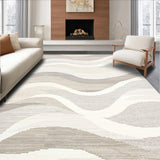 Elegant Cream Geometric Waves(Beige)