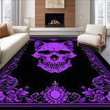 Ultra Soft Area Rug, Non Slip, Stain Resistant, Washable Area Rugs for Living Room, Bedroom, Witch Board Black Elegance(Purple)