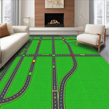 Ultra Soft Area Rug, Non Slip, Stain Resistant, Washable Area Rugs for Living Room, Bedroom, Large Kids Play Mat for Group Learning(Green)