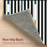 Contemporary Bold Lettering Round Mat(Black)