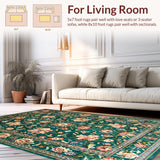 Floral Vintage Green Elegance(Green)