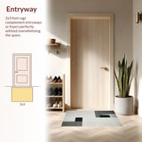 Elegant Geometric Light Grey Accent(Gray)