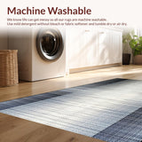 Ultra Soft Area Rug, Non Slip, Stain Resistant, Washable Area Rugs for Living Room, Bedroom, Elegant Fluid Abstract Shapes(Gray)