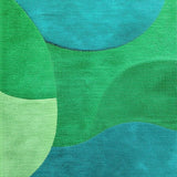Ultra Soft Area Rug, Non Slip, Stain Resistant, Washable Area Rugs for Living Room, Bedroom, Non-Shedding Contemporary Bedroom Area Rug(Green)