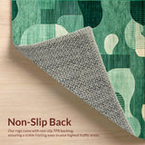 Artistic Geometric Fluid Lines(Green)