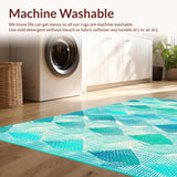 Elegant Aqua and White Fusion(Blue)