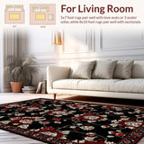 Dramatic Black and Burgundy Design(Black)