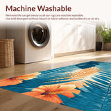 Tropical Botanical Leaf Print(Blue)