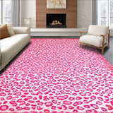Ultra Soft Area Rug, Non Slip, Stain Resistant, Washable Area Rugs for Living Room, Bedroom, Soft Pastel Animal Motif(Pink)