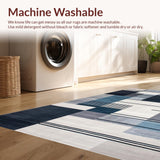 Ultra Soft Area Rug, Non Slip, Stain Resistant, Washable Area Rugs for Living Room, Bedroom, Elegant Modern Abstract Aesthetic(Gray)