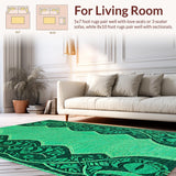 Elegant Teal Patterned Artistry(Blue)