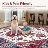 Eclectic Colorful Circular Motif(White)