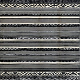 Ultra Soft Area Rug, Non Slip, Stain Resistant, Washable Area Rugs for Living Room, Bedroom, Dynamic Geometric Lines with Animal Motif(Black)
