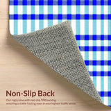 Minimalist Blue Tartan Style(Blue)