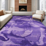 Ultra Soft Area Rug, Non Slip, Stain Resistant, Washable Area Rugs for Living Room, Bedroom, Delicate Ethereal Cloud Motif(Purple)