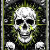 Eerie Fun Skull Character Design(Black)