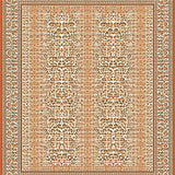 Ultra Soft Area Rug, Non Slip, Stain Resistant, Washable Area Rugs for Living Room, Bedroom, Abstract Leopard Print Area with Elegant and Natural Tones(Orange)