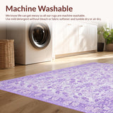 Ultra Soft Area Rug, Non Slip, Stain Resistant, Washable Area Rugs for Living Room, Bedroom, Serene Non-Slip Shaggy Appeal(Purple)