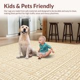 Minimalist Geometric Area Simple Lines(Beige)