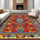 Artistic Colorful Striped Weave(Red)