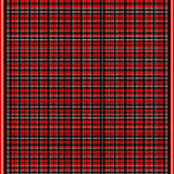 Elegant Geometric Checkers Motif(Red)