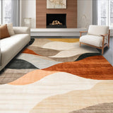 Ultra Soft Area Rug, Non Slip, Stain Resistant, Washable Area Rugs for Living Room, Bedroom, Elegant Vintage Gradient Aesthetic(Beige)