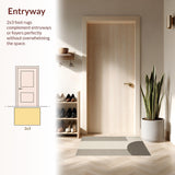 Ultra Soft Area Rug, Non Slip, Stain Resistant, Washable Area Rugs for Living Room, Bedroom, Chic Neutral Tiled Composition(Beige)