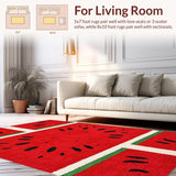 Refreshing Round Watermelon Motif(Red)