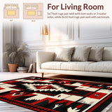 Vibrant Arrow Geometric Motif(Red)