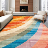 Ultra Soft Area Rug, Non Slip, Stain Resistant, Washable Area Rugs for Living Room, Bedroom, Modern Rustic Medallion Motif(Orange)