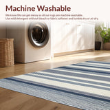 Artful Modern Tiled Stripe Arrangement(Blue)