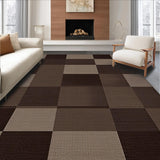 Ultra Soft Area Rug, Non Slip, Stain Resistant, Washable Area Rugs for Living Room, Bedroom, Rustic Dark Plaid Aesthetic Charm(Brown)