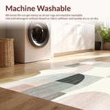 Beige and Ivory with Layered Abstract Geometry Subtle Gradient Detailing(Beige)