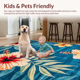 Lively High Low Pile Design(Blue)