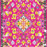 Ultra Soft Area Rug, Non Slip, Stain Resistant, Washable Area Rugs for Living Room, Bedroom, Vibrant Colorful Abstract Arrangement(Pink)