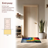 Elegant Linear Rainbow(Red)